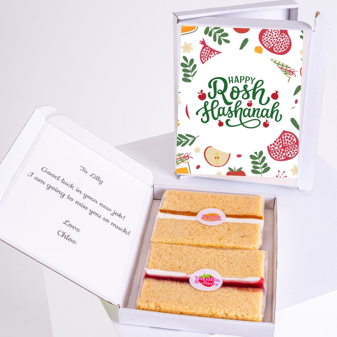 Rosh Hashanah letterbox gift with fresh treat
