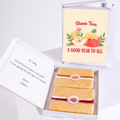 Shana Tova treat with vanilla slices