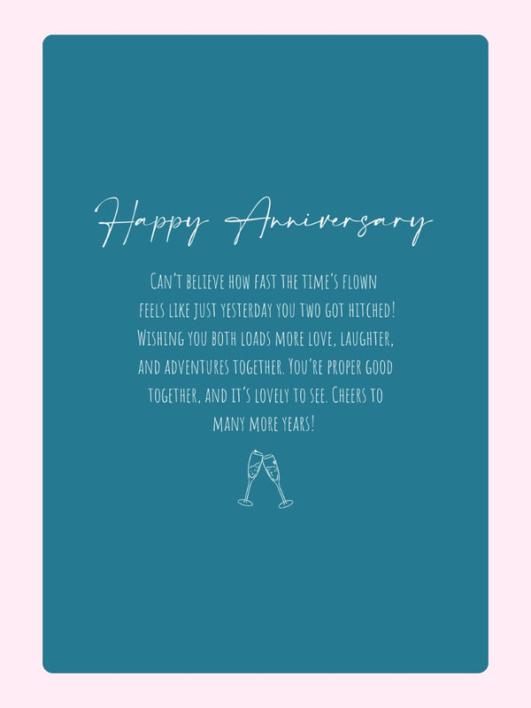 Happy Anniversary Gift Cake Card, for a friend