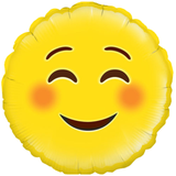 Inflated Emoji Smile Helium Balloon