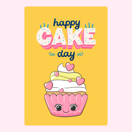 Happy Cake Day cupcake design - November 18th