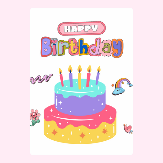Happy Birthday card design