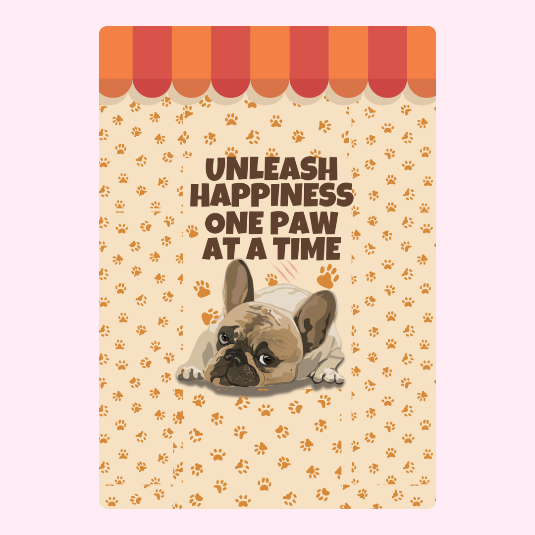 Unleash Happiness with French Bulldog, Nov 22 design.