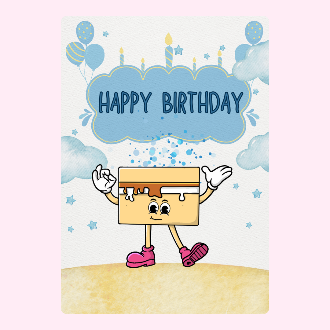 Happy Birthday card design (November 2024)