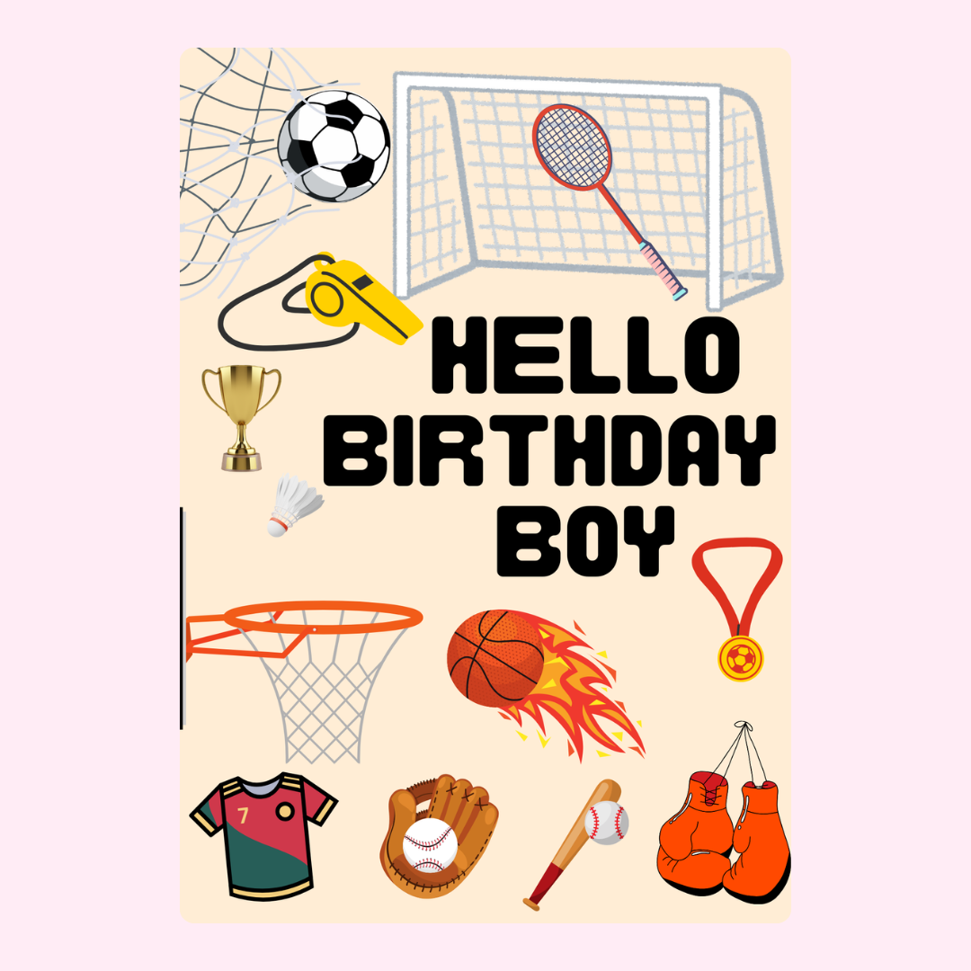 Soccer, basketball, badminton, baseball, boxing, etc.