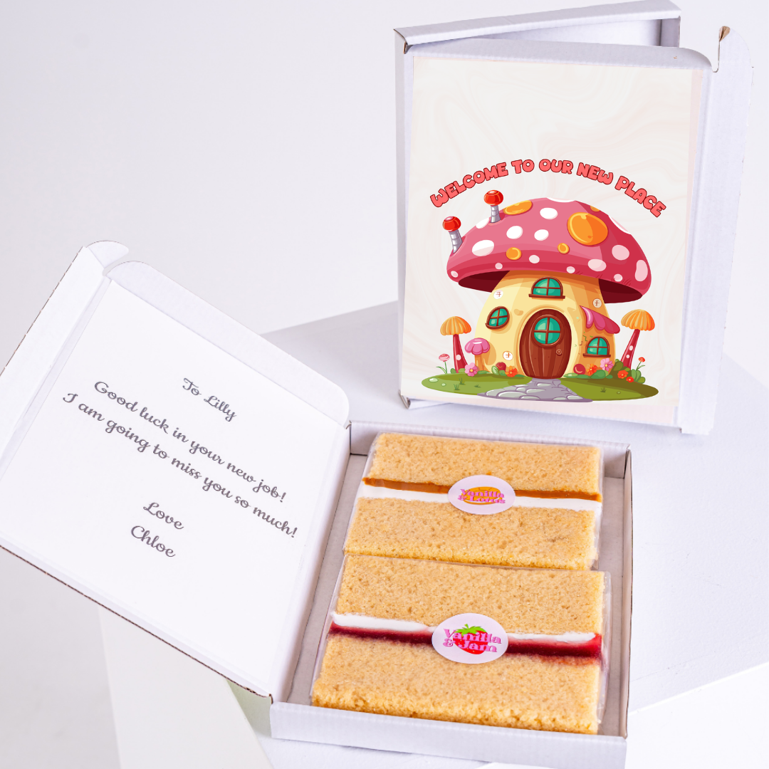 Cake gift box for Lilly, Welcome to our new place design