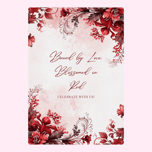 Bound by Love, Blossomed in Red floral design