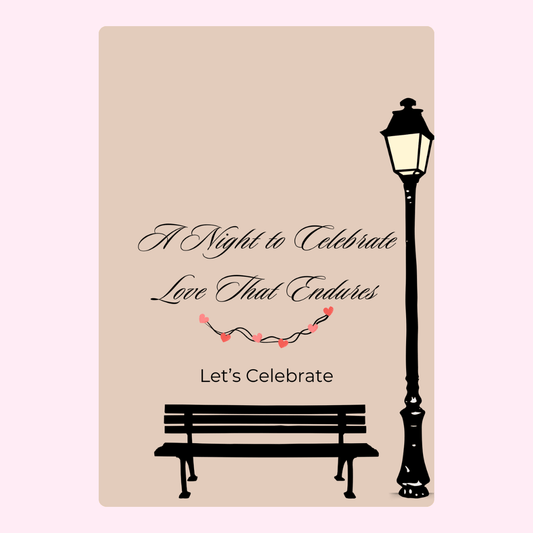 A Night to Celebrate Love, bench & lamp post
