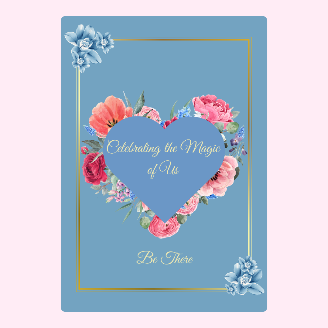 Floral heart card celebrating us - Nov 29 design