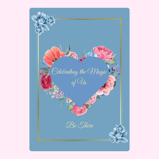 Floral heart card celebrating us - Nov 29 design