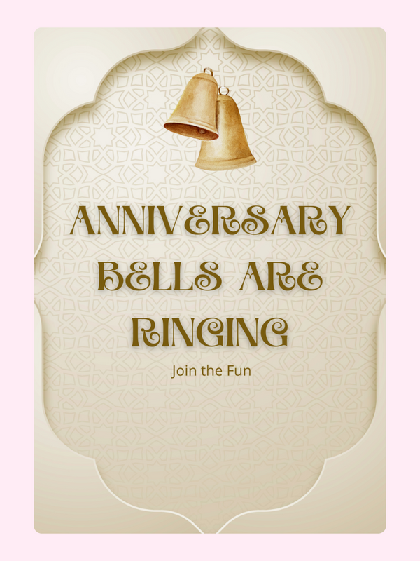Anniversary bells invitation - Join the fun!