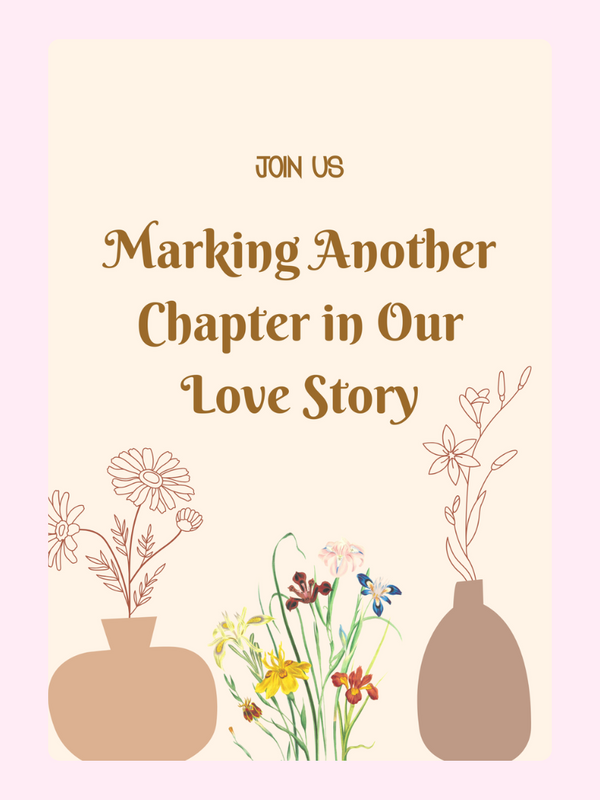 Love story announcement with flowers - Nov 29, 2024