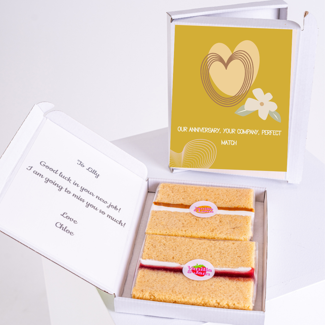 Farewell cake gift box for Lilly - Congratulations and best wishes