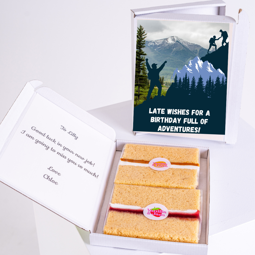Birthday cake gift with adventure theme, Nov 29, 2024.