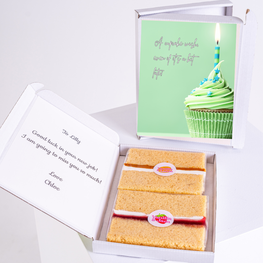 Birthday cake and card gift for Lilly