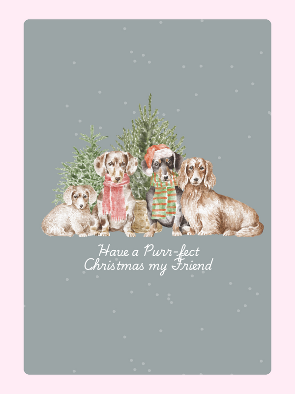 Have A Pur-Fect Christmas Cake Card, for a friend