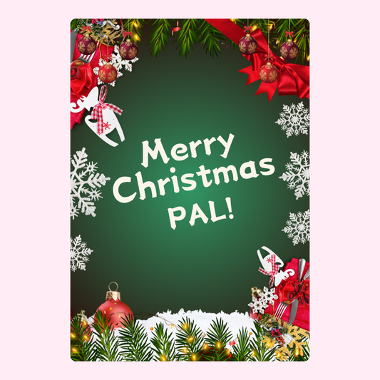 Merry Christmas PAL! Festive design, December 2024.
