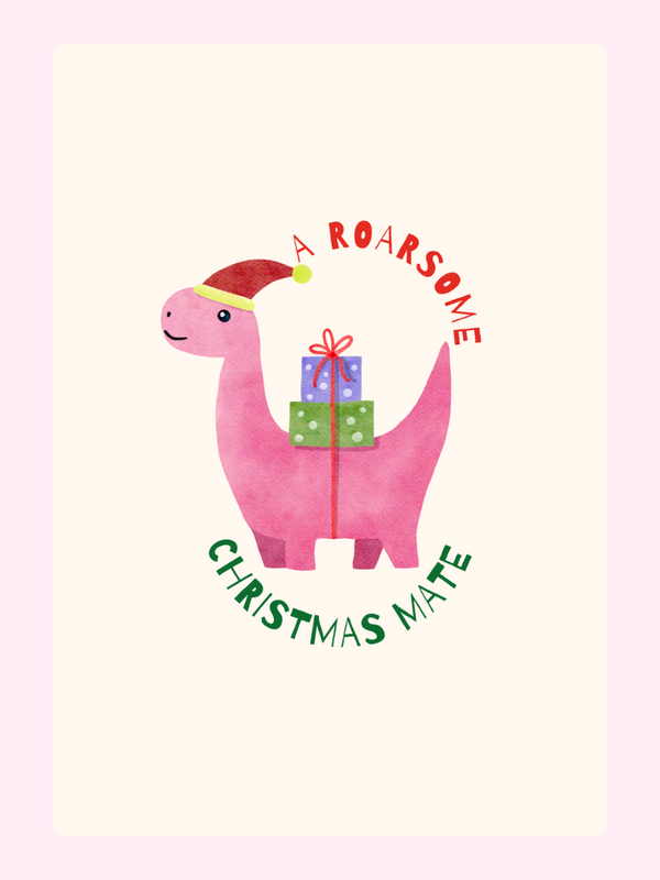Christmas Mate Cake Card, for a friend