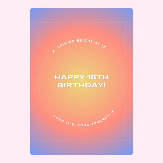 18th Birthday card design, Happy 18th Birthday!, Dec 7, 2024.