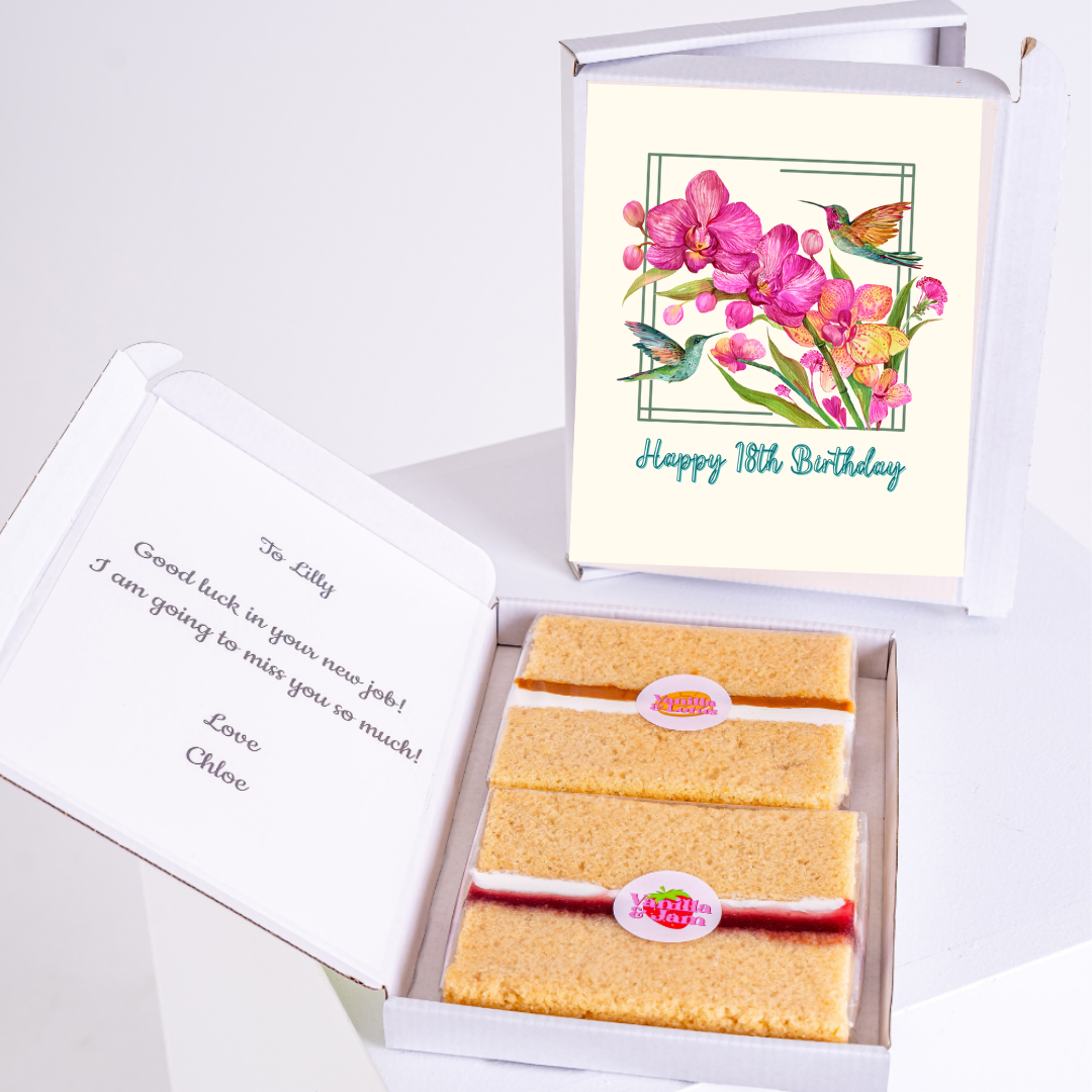 Birthday cake & card gift box for Lilly, Happy 18th.