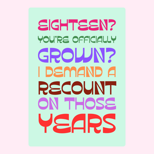Recount on those years