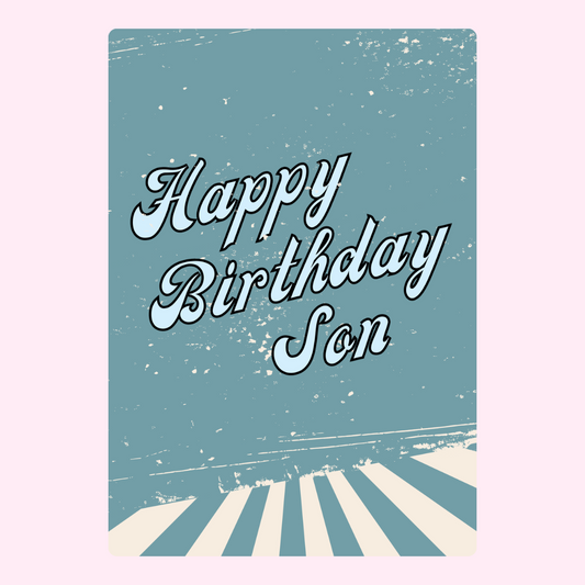Happy Birthday Son card design.