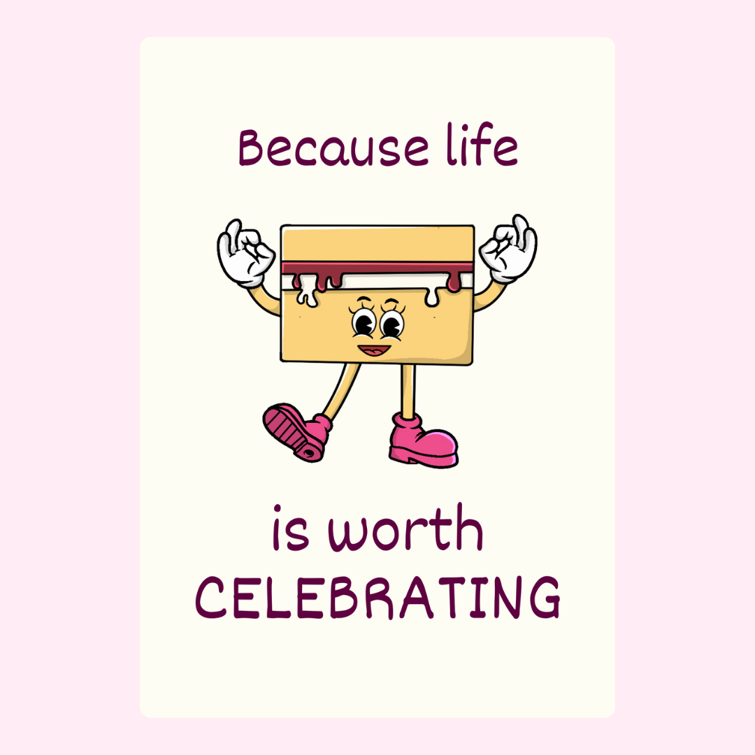Celebratory butter cartoon design