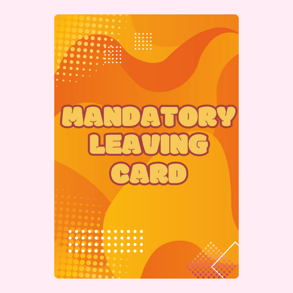 Leaving Card