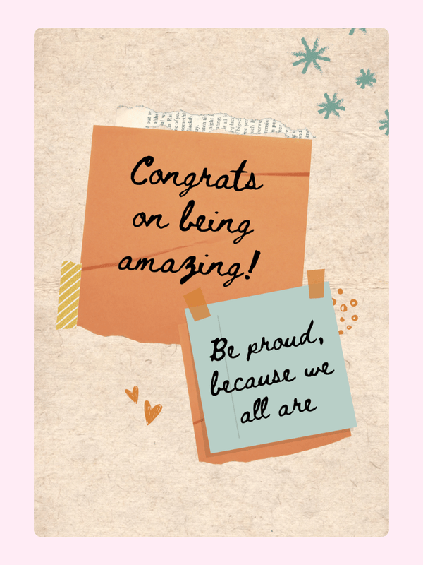 Congrats On Being Living Cake Card