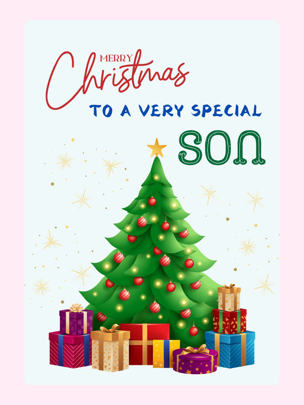 To A Very Special Son Cake Card