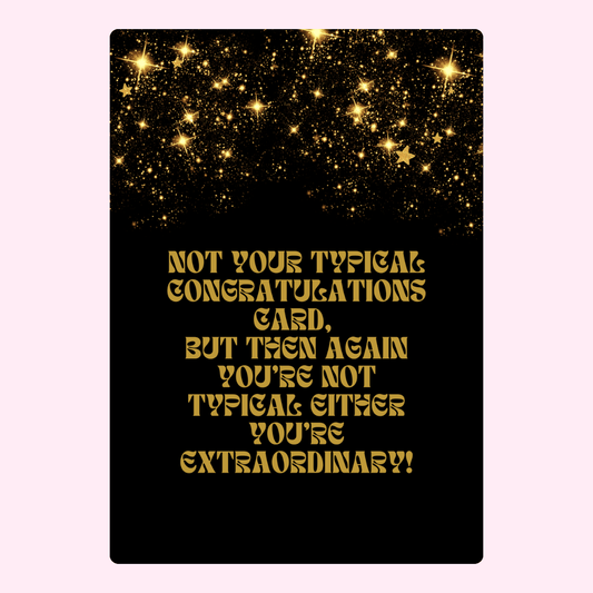 You're Extraordinary! design.