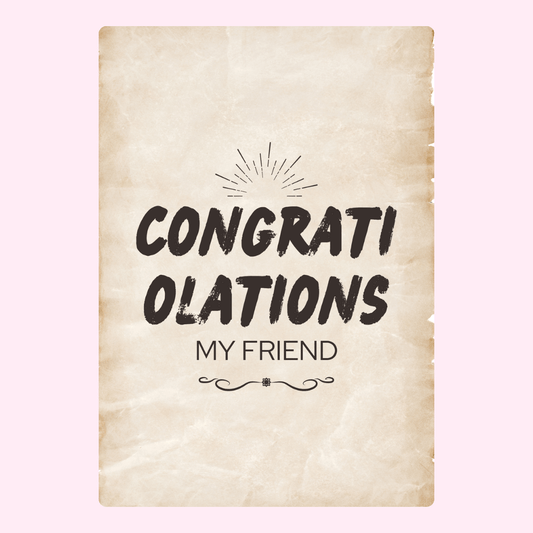 Congratulations card design