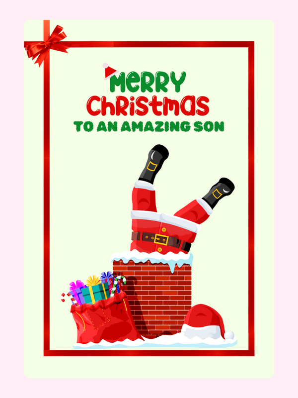 Santa in chimney