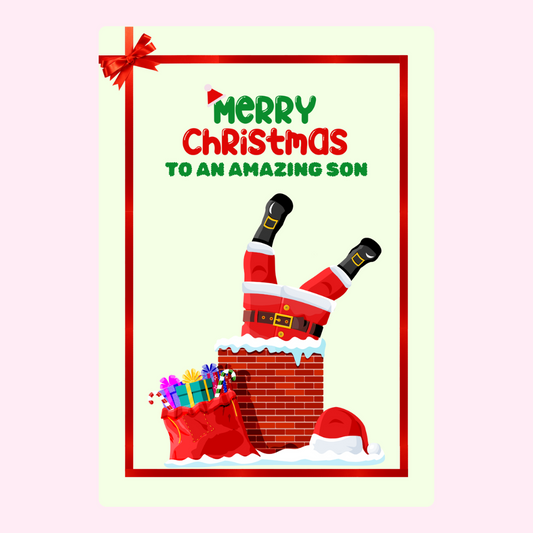 Santa in chimney