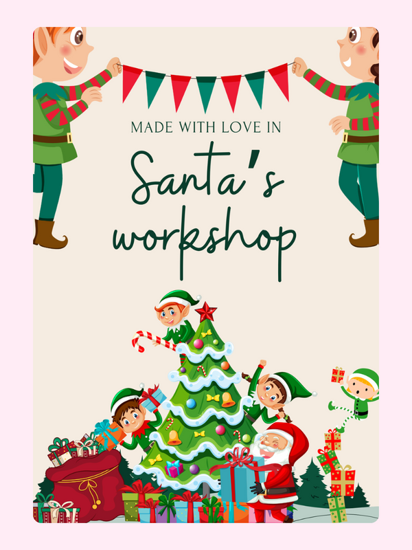 Santa's Workshop Elves Cake Card, just because