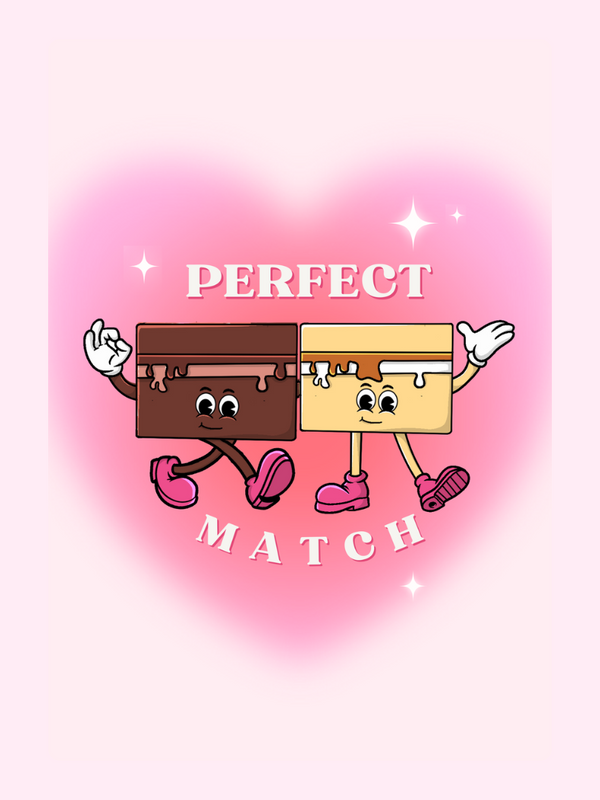 Perfect match chocolate bars design