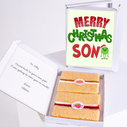 Merry Christmas Son cake gift box for Lilly