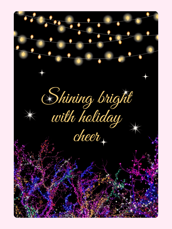 Shining bright with holiday cheer