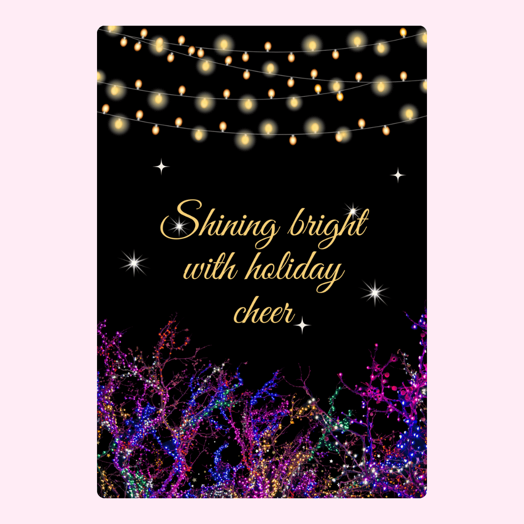 Shining bright with holiday cheer