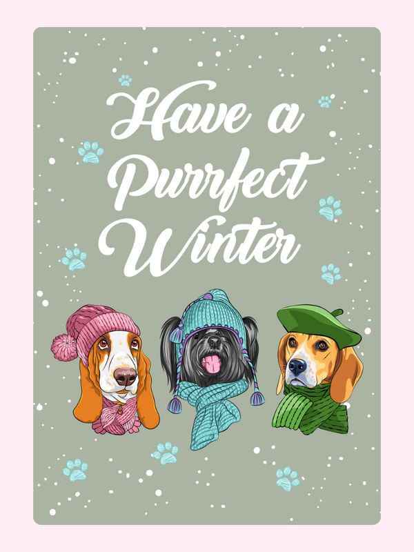 Have A Purrfect Winter Cake Card, just because