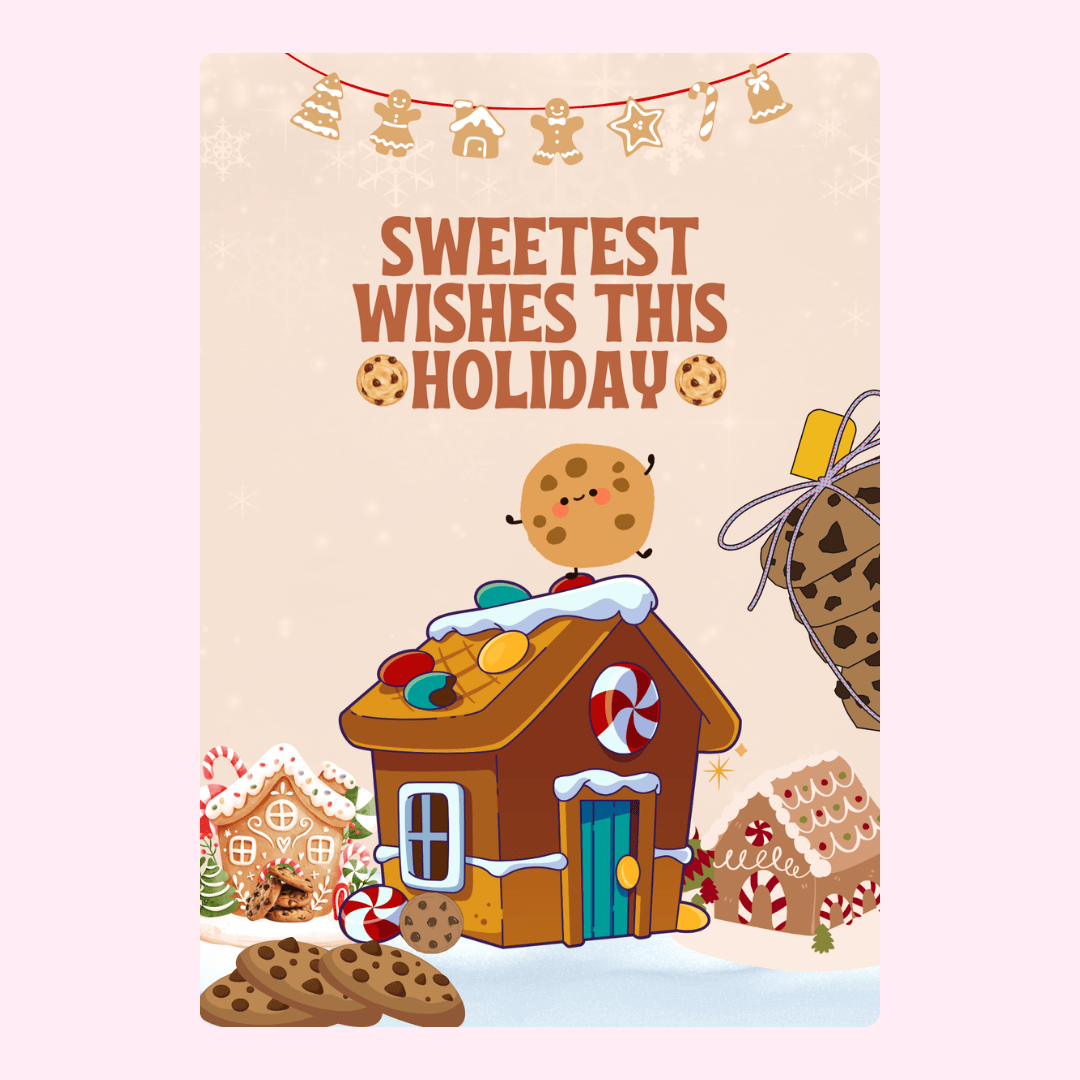 Holiday cookie house design