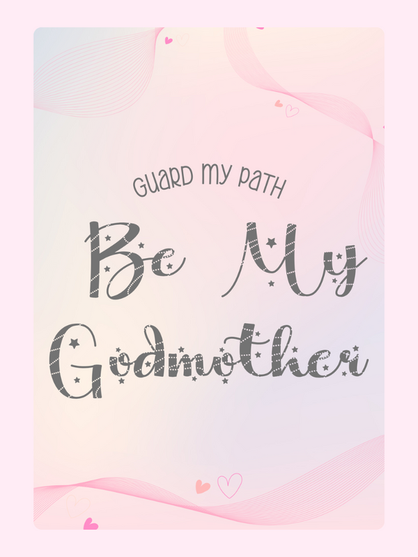 Be My Godmother card design