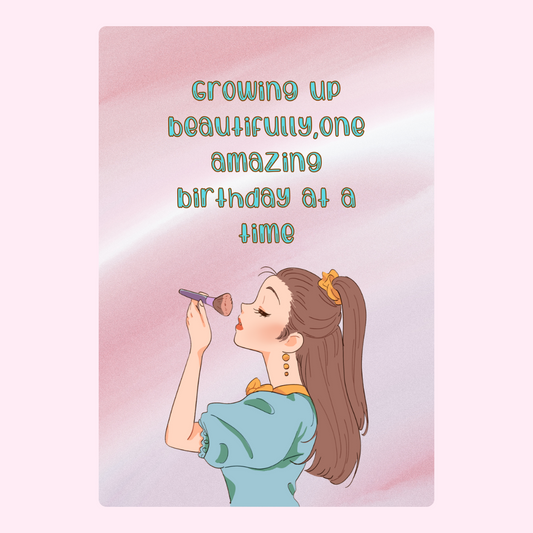 Growing up beautifully with makeup, design 57.