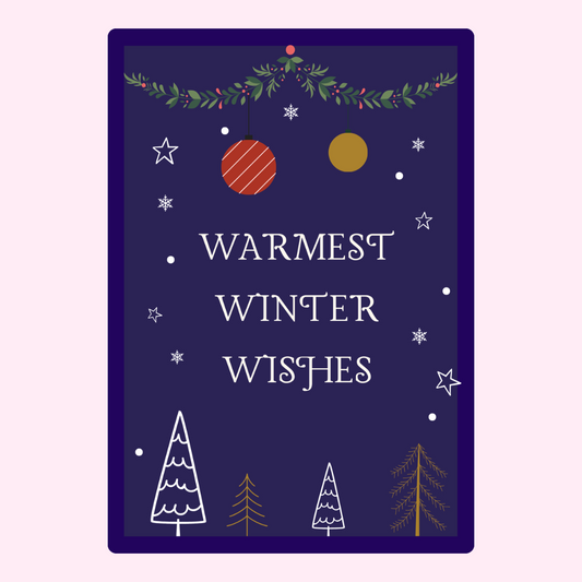 Warmest Winter Wishes card design