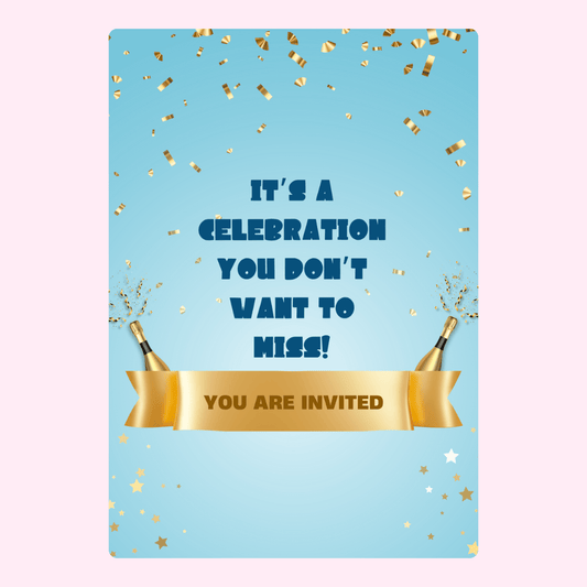 You're Invited! with confetti