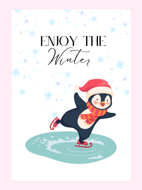 Enjoy The Winter Cake Card, just because