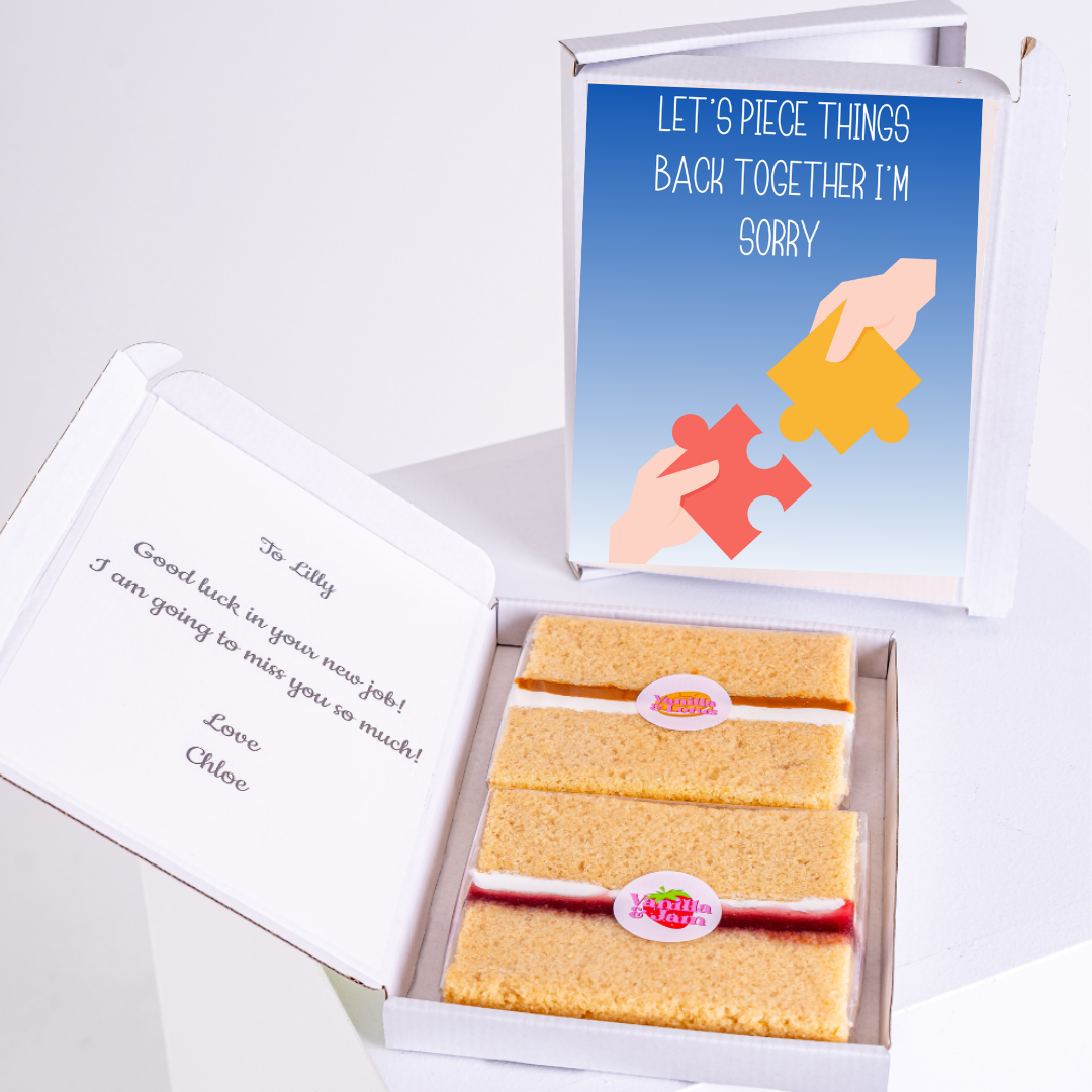 Get well soon cake gift for Lilly, I'm Sorry design.