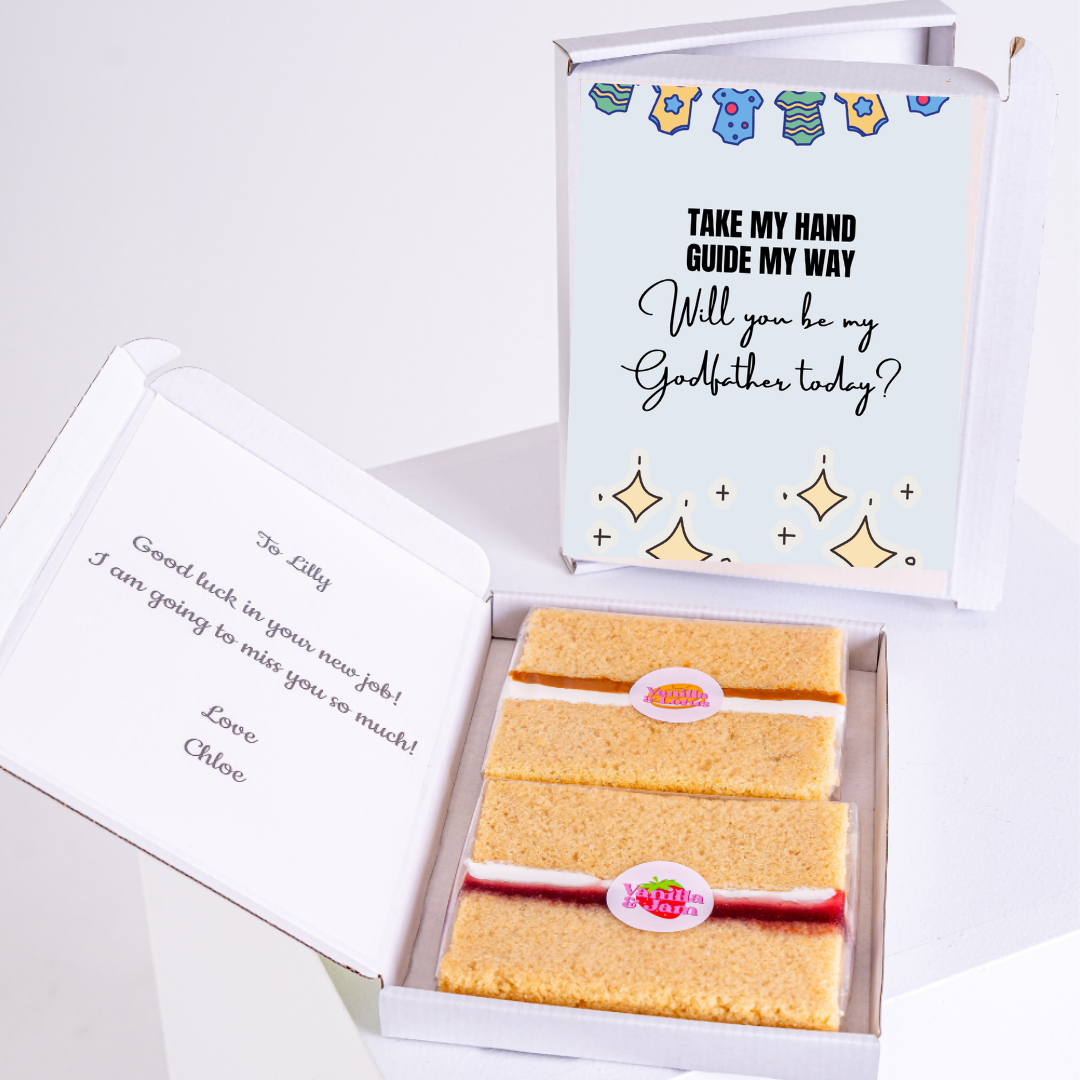 Godfather proposal cake with Take My Hand message.