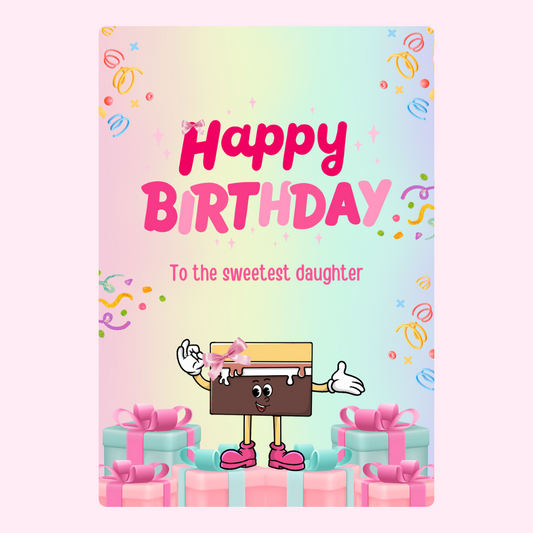 Happy Birthday card for daughter
