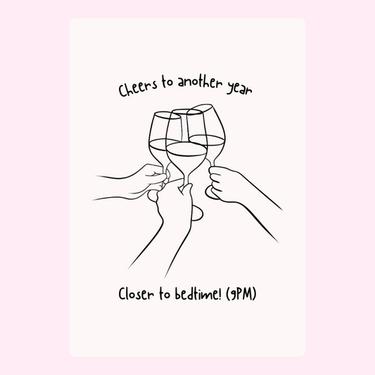 Funny bedtime cheers birthday design